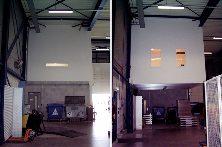 uitbreiding inpandig kantoor